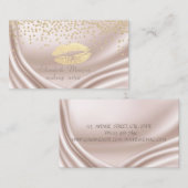 Elegant modern satin - glanzend diamant - Glittery Visitekaartje (Voorkant / Achterkant)