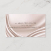 Elegant modern satin - glanzend diamant - Glittery Visitekaartje (Achterkant)