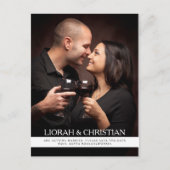 Elegant Modern Save the Date Briefkaart (Voorkant)