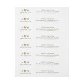 Elegant & modern Save the date bruiloft Omwikkelbaar Adreslabel (Vel)