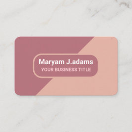 Elegant Modern (Scan QR Code) Roos Goud Visitekaartje