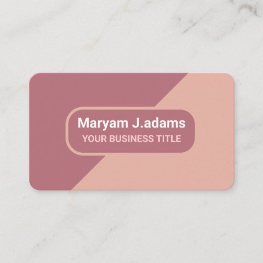 Elegant Modern (Scan QR Code) Roos Goud Visitekaartje (Voorkant)