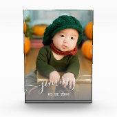 Elegant modern schattig, eenvoudig naamplaatje fotoblokken (Voorkant)