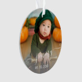 Elegant modern schattig, eenvoudig naamplaatje ornament (voorkant)