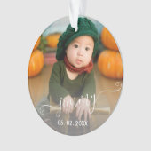 Elegant modern schattig, eenvoudig naamplaatje ornament (voorkant)