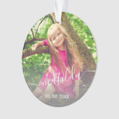 Elegant modern schattig, eenvoudig naamplaatje ornament (voorkant)