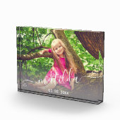 Elegant modern schattig meisje, naam en foto (Rechts)