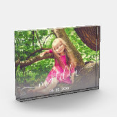 Elegant modern schattig meisje, naam en foto (Links)