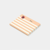 Elegant modern schattig tapijtenstrepen gepersonal post-it® notes (Schuin)