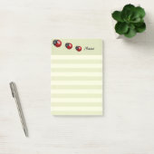 Elegant modern schattig tapijtenstrepen gepersonal post-it® notes (Kantoor)