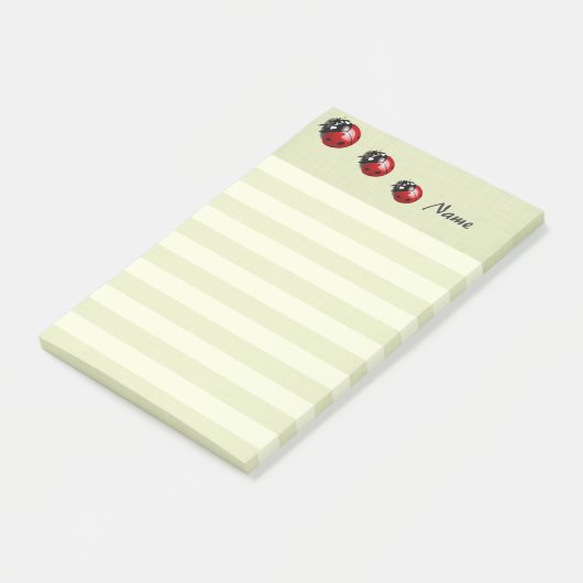 Elegant modern schattig tapijtenstrepen gepersonal post-it® notes (Schuin)