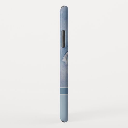 Elegant Modern Schnauzer w Monogram Naam Case-Mate iPhone Case (Achterkant/rechts)