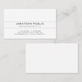 Elegant modern, schoon beeldscherm voor profession visitekaartje (Voorkant / Achterkant)