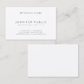 Elegant Modern Schoon Eenvoudig Luxe Professioneel Visitekaartje (Voorkant / Achterkant)