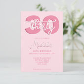 Elegant Modern Schrift 30e Verjaardag Kaart (Staand voorkant)