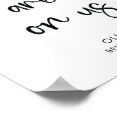 Elegant Modern Schrift | Feest Bar Bord Poster (Hoek)