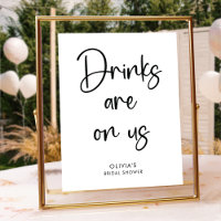 Elegant Modern Schrift | Feest Bar Bord