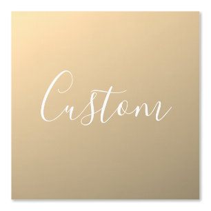 Elegant Modern Schrift Monogram of Woord Goud Behang