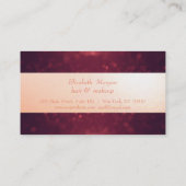 Elegant Modern Scissors, Bokeh Loyalty Kaart (Achterkant)