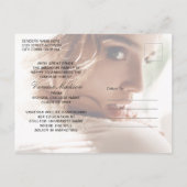 Elegant modern script | 2 Foto dubbelzijdig Briefkaart (Achterkant)