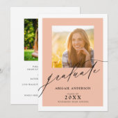 Elegant modern script 2 Photo Afstuderen (Voorkant / Achterkant)