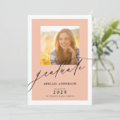 Elegant modern script 2 Photo Afstuderen (Staand voorkant)