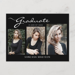 Elegant modern script | 3 Aankondiging van een fot Briefkaart