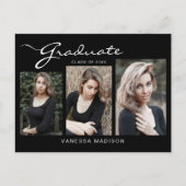 Elegant modern script | 3 Aankondiging van een fot Briefkaart (Voorkant)