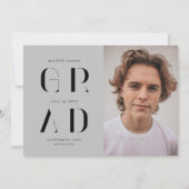 elegant modern script afstuderen aankondiging (Voorkant)