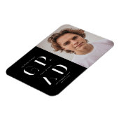 elegant modern script afstuderen aankondiging magn magneet (Linkerzijde)