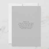 elegant modern script afstuderen bedankt je credit kaart (Achterkant)