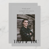 elegant modern script afstuderen bedankt je credit kaart (Voorkant / Achterkant)