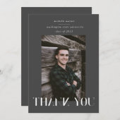 elegant modern script afstuderen bedankt je credit kaart (Voorkant / Achterkant)