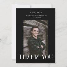 elegant modern script afstuderen bedankt je credit