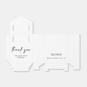 Elegant modern script | Bridal Favor Box Bedankdoosjes (Uitgevouwen)