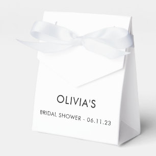 Elegant modern script Bridal Favor Box Bedankdoosjes
