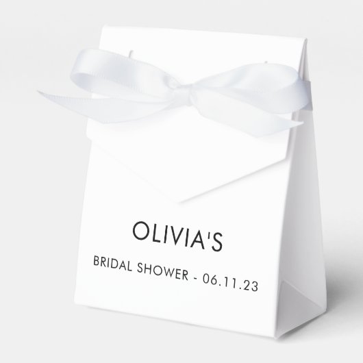 Elegant modern script | Bridal Favor Box Bedankdoosjes (Voorkant Zijde)