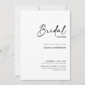 Elegant modern script | Bridal Shower-uitnodiging Kaart (Voorkant)