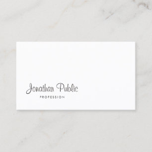 Elegant Modern Script Chic Ontwerp Verfijnd Visitekaartje