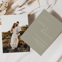 Elegant modern script foto klassieke bruiloft