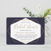 Elegant modern script geometrisch Vrijgezellenfees Kaart (Staand voorkant)