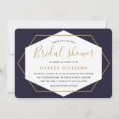 Elegant modern script geometrisch Vrijgezellenfees Kaart (Voorkant)