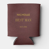 Elegant modern script Gepersonaliseerd Beste Man Blikjeskoeler (Voorkant)