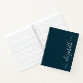 Elegant modern script gepersonaliseerd notitieboek (Binnen)