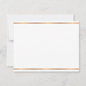 Elegant modern script goumonogram naam notitiekaartje (Achterkant)