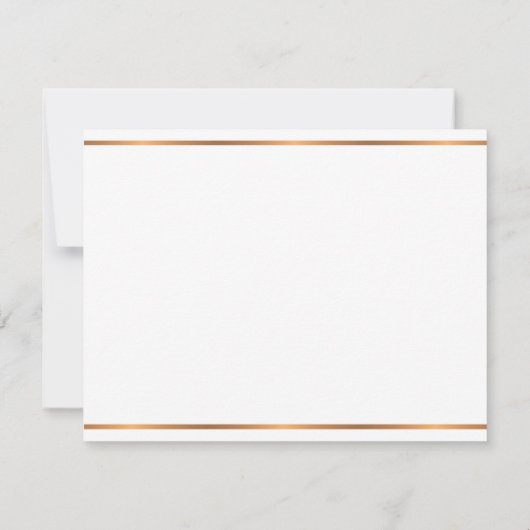 Elegant modern script goumonogram naam notitiekaartje (Achterkant)