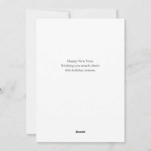 Elegant modern script Happy New Year 3 Collage Feestdagenkaart (Achterkant)