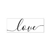 Elegant Modern Script Liefde Rubberstempel (Afrduk)