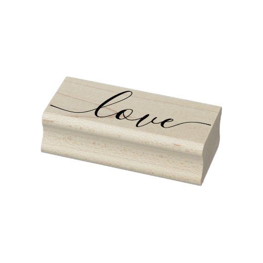 Elegant Modern Script Liefde Rubberstempel (Stempel)