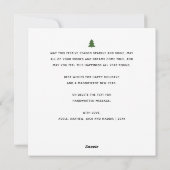 Elegant modern script — Merry Photos Flat Feestdagenkaart (Achterkant)